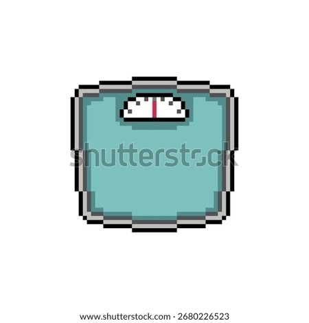 body weight scale pixel art