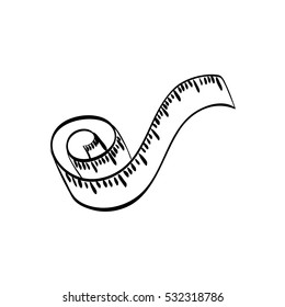 Body weight tape icon vector illustration graphic design