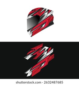 body wrap helmet sticker design. modern helmet stickers