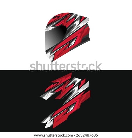 body wrap helmet sticker design. modern helmet stickers