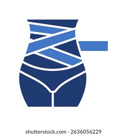 Body Wrap Icon Lineal Color Vector Illustration