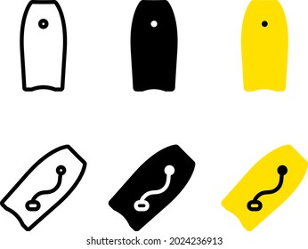 icono de bodyboarding , Ilustración vectorial