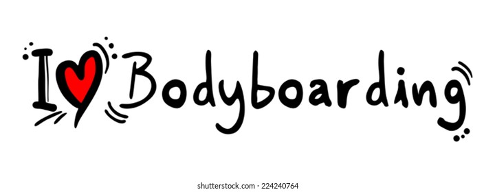 Bodyboarding love