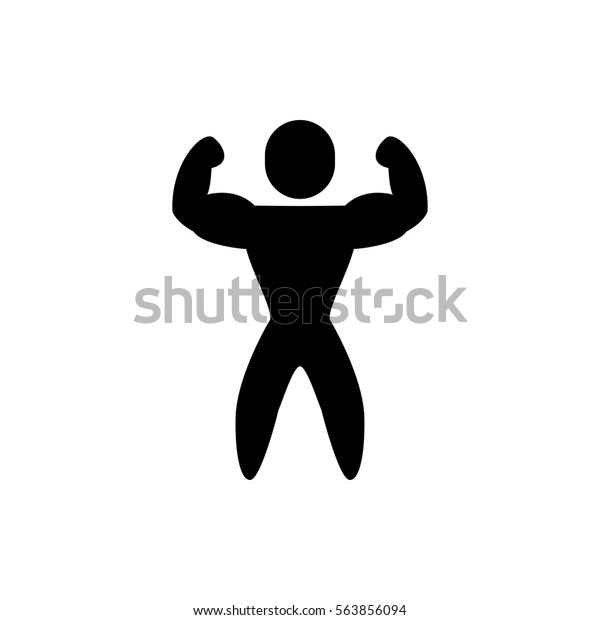 Bodybuilder Icon Illustration Isolated Vector Sign Stock Vector Royalty Free 563856094 2140