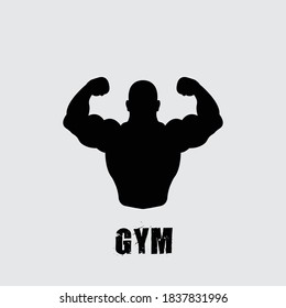 bodybuilder icon,symbol and vector,Can be used for web, print and mobile