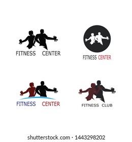 Bodybuilder Logo Template. Vector object and Icons for Sport Label, Gym Badge, Fitness Logo Design