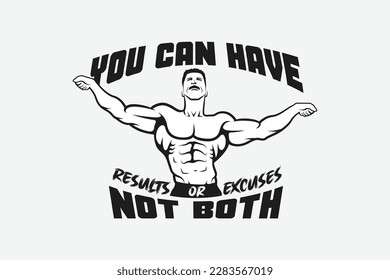 Bodybuilder Logo Template. Vector object and Icons for Sport Label, Gym Badge, Fitness Logo Design, Emblem Graphics.Sport.