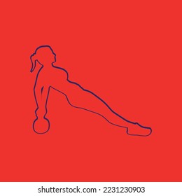 Bodybuilder Logos Templates, Vector object and Icons for Sport Label, Gym Badge, Fitness Logo Design, Emblem Graphics.Sport Symbol, Exercise Logo, Woman Holding Weight Silhouette.