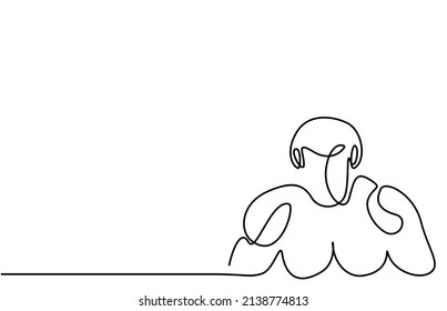 bodybuilder man posing drawing style concept