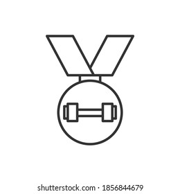 Bodybuilder-Medaille, Vektorgrafik
