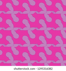 Bodybuilder muscle flex arm seamless background.