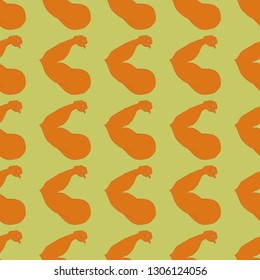 Bodybuilder muscle flex arm seamless background.