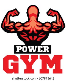 Bodybuilder-Pose, die seine Rückenmuskulatur zeigt