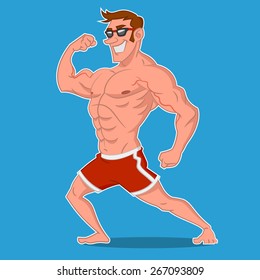 Cartoon Bodybuilder Images, Stock Photos & Vectors | Shutterstock