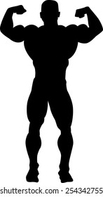 Bodybuilder silhouette