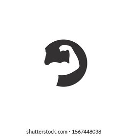 Icono vectorial de silueta del constructor de carrocería en un fondo blanco