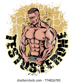 Bodybuilder, t shirt design