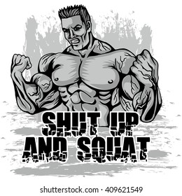 bodybuilder t-shirt design,