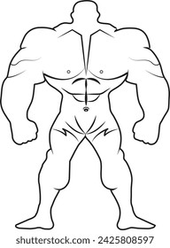 Bodybuilder vector and t shirt design