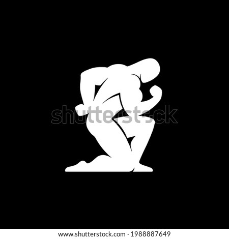 Bodybuilder vector T shirt design. Bodybuilding Logo design. Download it now