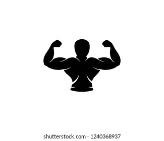 Bodybuilder,gym or fitness Logo Template