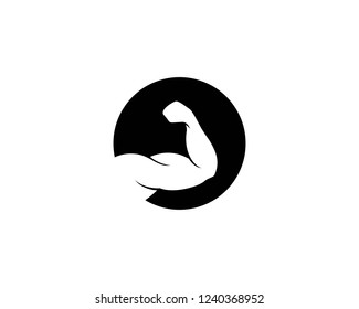 Bodybuilder,gym or fitness Logo Template