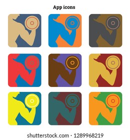 bodybuilding app icons