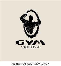 Plantilla de diseño del logotipo de Bodybuilding y Fitness. Gimnasio, culturista, Deporte y gimnasio Ilustración vectorial.