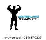 Bodybuilding and fitness logo. Unleash strength with our Bodybuilding logo for gyms.