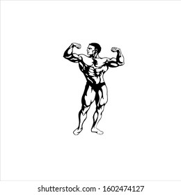 bodybuilding, fitness, symbol, sport, gym, logo, body, weight, power, icon, sign, strong, emblem, vector, exercise, muscle, healthy, bodybuilder, design, health, illustration, training, club, strength