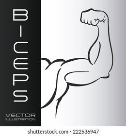 bodybuilding graphic design , vector illustration