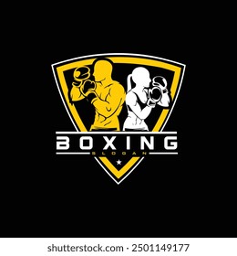 bodybuilding and gym fitness logo design - Boxing logo