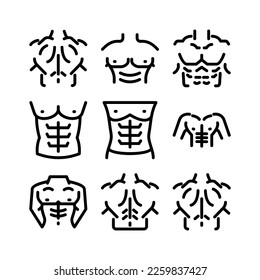 bodybuilding icon or logo isolated sign symbol vector illustration - high quality black style vector icons