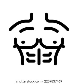 bodybuilding icon or logo isolated sign symbol vector illustration - high quality black style vector icons