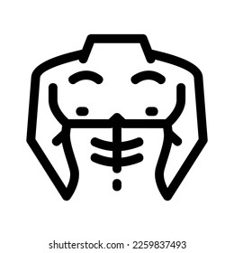 bodybuilding icon or logo isolated sign symbol vector illustration - high quality black style vector icons