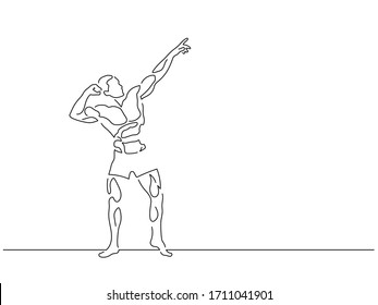 Dibujo de líneas aisladas de construcción de carrocería, diseño de ilustración vectorial. Colección deportiva.