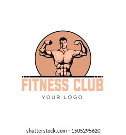 Bodybuilding, logo. Vector object and Icons for Sport Label, Gym Badge, Fitness Logo Design, Emblem Graphics.