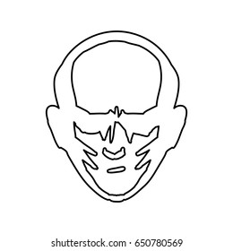 Bodybuilding man silhouette
