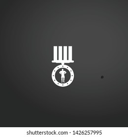 Bodybuilding Medal Variant vector icon. Bodybuilding Medal Variant concept stroke symbol design. Thin graphic elements vector illustration, outline pattern for your web site design, logo, UI. EPS 10.