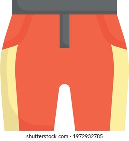 Bodybuilding Pants Vector color Icon Design, Gym Fitness symbol on white background, Workout exercise equipment stock illustration, Running Shorts Concept