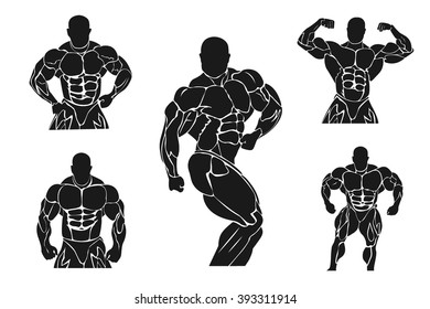 Bodybuilding and powerlifting concept