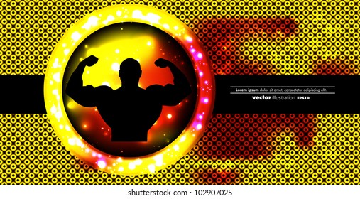 Construcción de cuerpos. Ilustración del vector