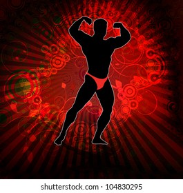 Construcción de cuerpos. Ilustración del vector