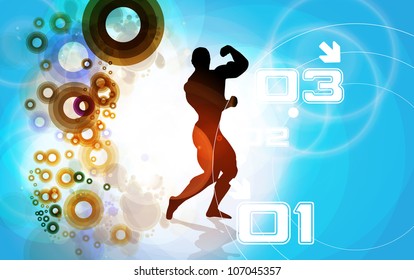 Construcción de cuerpos. Ilustración del vector