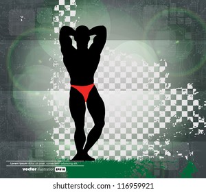 Construcción de cuerpos. Ilustración del vector