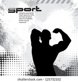Construcción de cuerpos. Ilustración del vector