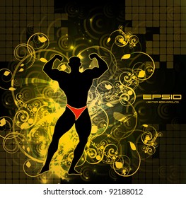 Construcción de cuerpos. Ilustración vectorial.