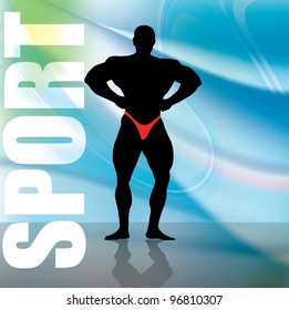 Construcción de cuerpos. Ilustración del vector