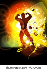 Construcción de cuerpos. Ilustración del vector