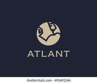 Bodybuilding vector logotype. Sport fitness gym logo design. Workout sign icon symbol